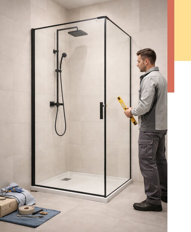 Стеклянные перегородки для душа в Иваново от 12915 руб. | Монтаж под ключ — ОТДЕЛОЧНИК-Внв