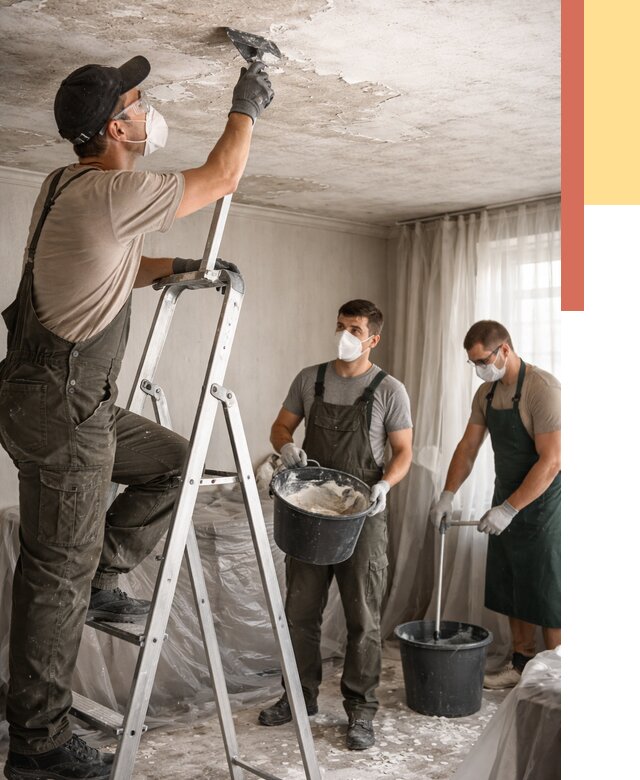 Удаление побелки с потолка в Иваново от 2583 руб. быстро и недорого | ОТДЕЛОЧНИК-Внв