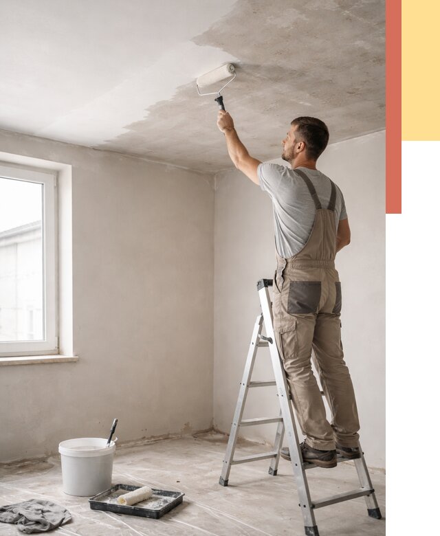 Грунтовка потолка в Иваново от 2583 руб. — быстро и недорого | ОТДЕЛОЧНИК-Внв