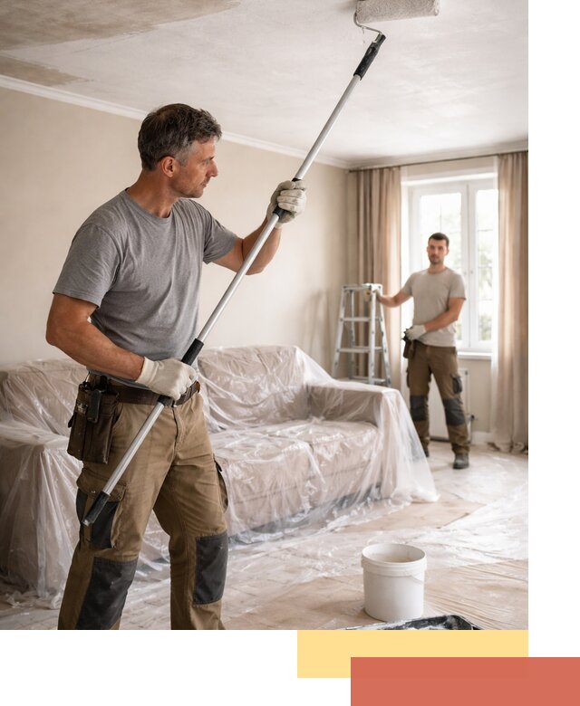 Грунтовка потолка в Иваново — подготовка под покраску и отделку