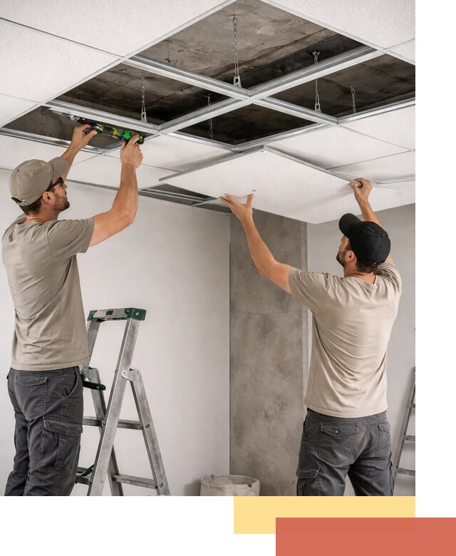 Монтаж потолка Армстронг под ключ в Иваново