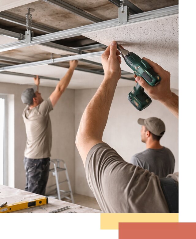 Монтаж акустического потолка в Иваново под ключ