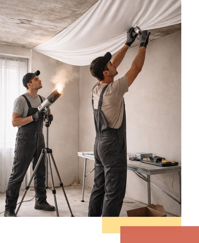 Установка натяжного потолка под ключ в Иваново