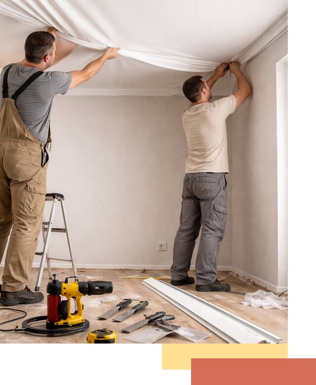 Монтаж ПВХ натяжного потолка в Иваново качественно и быстро