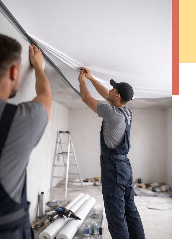 Монтаж матового натяжного потолка в Иваново от 4649 руб./м² — быстро и недорого | ОТДЕЛОЧНИК-Внв