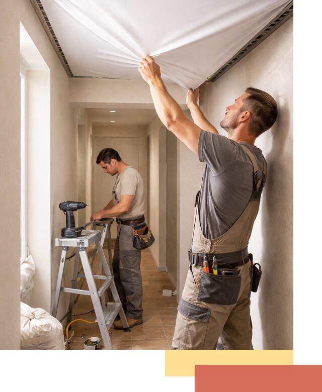 Монтаж натяжного потолка в прихожей в Иваново