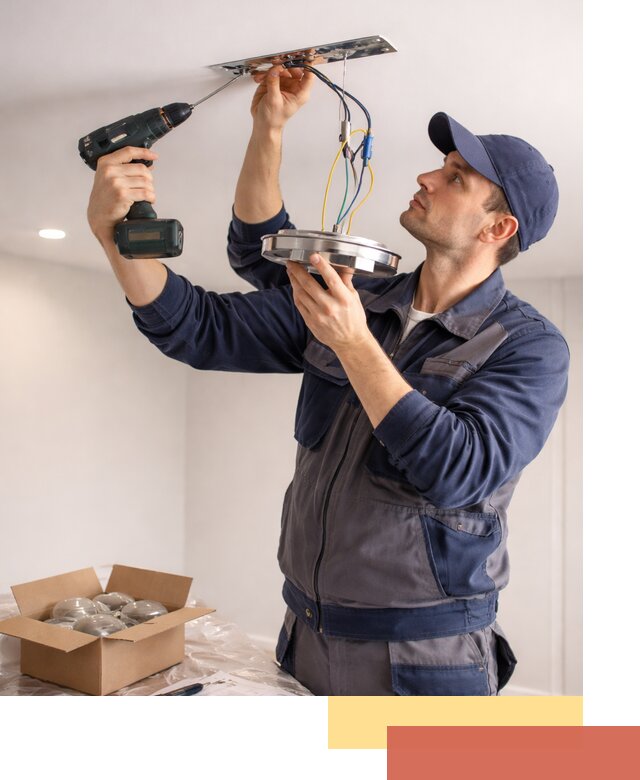 Установка люстры в натяжной потолок в Иваново