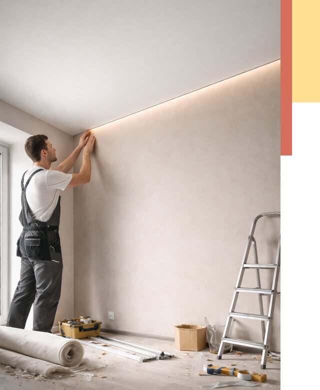 Теневые натяжные потолки в Иваново от 8472 руб. под ключ | ОТДЕЛОЧНИК-Внв