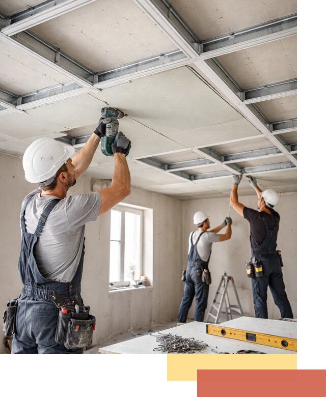 Кессонный потолок из гипсокартона под ключ в Иваново