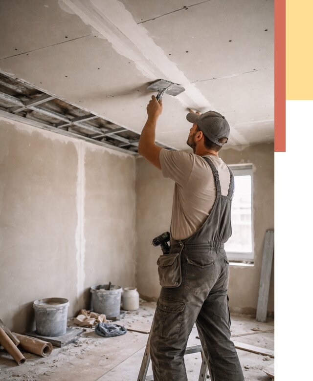 Ремонт потолка из гипсокартона в Иваново от 672 руб./м² — быстро и недорого | ОТДЕЛОЧНИК-Внв