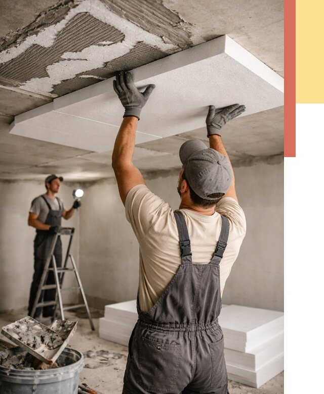 Утепление потолка пенопластом в Иваново от 4649 руб/м2 — недорого и быстро | ОТДЕЛОЧНИК-Внв